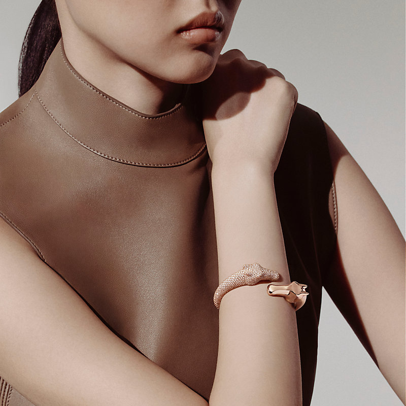 Galop Hermès bracelet - Rose gold | Hermès Canada